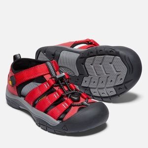 Red Keen Waterproof Water Shoes- Kids 12